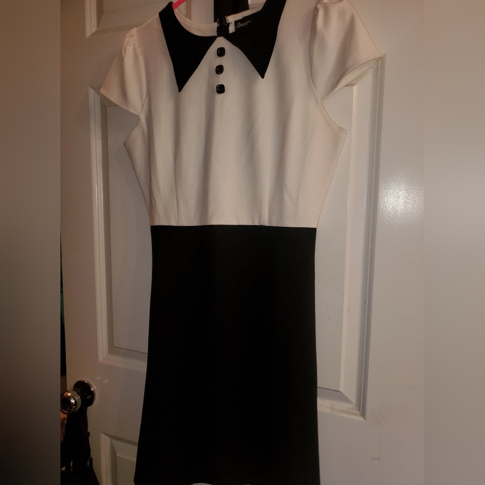 Black and white Sourpuss dress